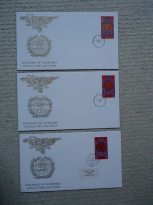 3X 1981 £5 DEFINITIVE GUERNSEY First Day Covers, one with SARK postmark. - Image 1 of 4
