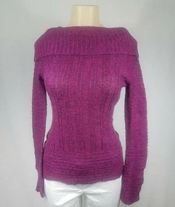 Para mujer Suéter Tejido Cuello Capucha Top Acanalada DIEK HEART Junior Talla L - Imagen 1 de 5