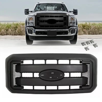 Front Radiator Grille For 2011-2016 Ford F250 F350 F450 Super Duty Black - Image 1 of 4