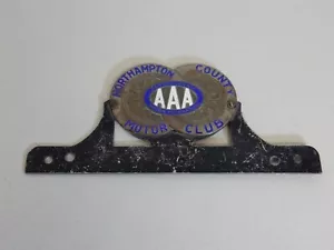 Vintage Pennsylvania AAA Northampton County Motor Club Plate Topper Badge Emblem - Picture 1 of 10