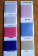 Satin Ribbon Single sided Various widths lengths colours wedding cars crafts etc