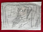 Piet Mondrian (Handmade) Drawing - Painting on old paper signed & stamped