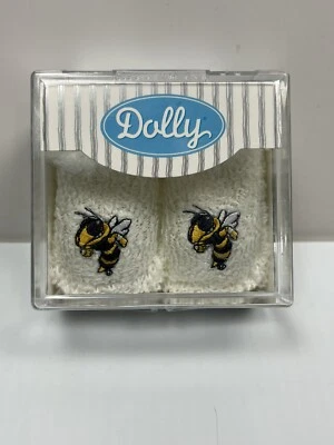 Dolly Bootees Georgia Tech Collegiate Series 0-3 Months Vintage USA New - Image 1 of 4
