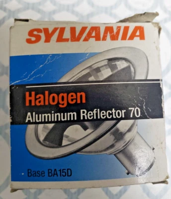 SYLVANIA ALUMINUM REFLECTOR 70 BASE BA15D 50W 12V 50AR70/25/FL - Image 1 of 4