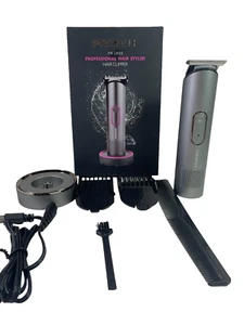 PRITECH PR-2888 Hair Clipper Pro Stylist Cordless Trimmer IPX6 LED USB Recharge - Picture 1 of 7