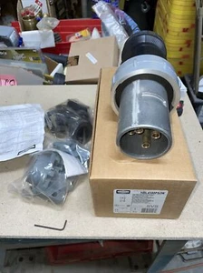 NEW HUBBELL HBL4100PS2W 100 amp pin & sleeve plug 600VAC 3 pole 4 wire - Picture 1 of 13