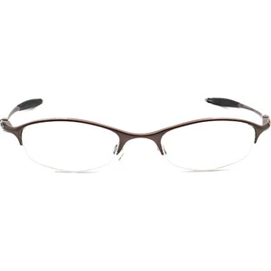 Oakley Eyeglasses 11-746 Chain 6.0 Ti Dark Bronze Half Rim Metal Frame 48-20 129 - Picture 1 of 11