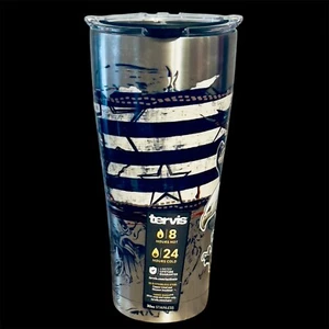 Nuevo Vaso de Viaje Tervis 30oz Acero Inoxidable Americana Bandera Envejecida Águila - Imagen 1 de 11