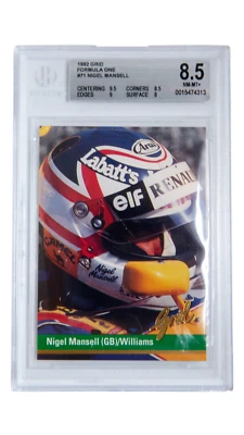 1992 grid Formula One Nigel mansell #71 BECKETT 8.5 - Image 1 of 2