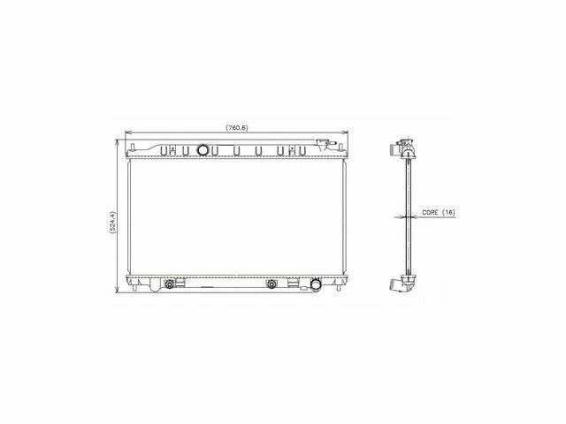 Радиатор Denso подходит для Nissan Altima 2002-2006 3,5 л V6 61BQNV - Изображение 1 из 1