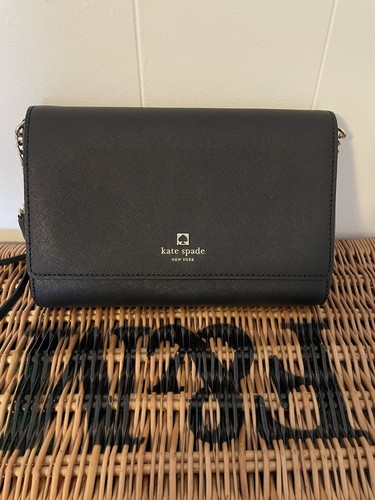 Borsa a tracolla Kate Spade NY Alek"" Tilden Place rivestita in pelle nera