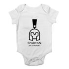 Spartan In Training Baby Grow Vest Bodysuit Boys Girls