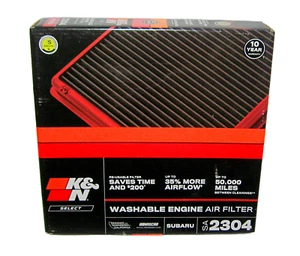 K & N SA-2304 Washable Engine Air Filter SA2304 for Select Outback 2004-2019 - Picture 1 of 6