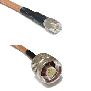 RG400 Silber SMA STECKER auf N Stecker Koax RF Kabel USA Posten - Bild 1 von 1