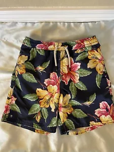 Polo Ralph Lauren Floral Swimming Trunks Boys Size 6 Swim Suit Shorts - Picture 1 of 9