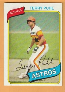 Terry Puhl Houston Astros 1980 Topps #147 13C - Imagen 1 de 2
