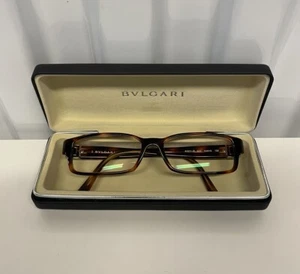 Vintage BVLGARI 4001 B 845 Braun Schildpatt Bayonetta Brille 53-13-135 - Bild 1 von 15