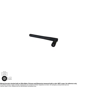 Antena SMA RP WiFi omnidireccional 108 mm 2dBi 2,4 GHz SKU # 180950 - Imagen 1 de 2