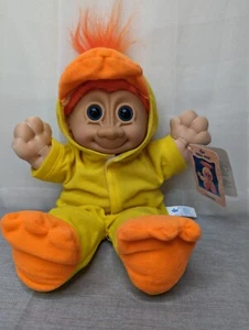 Vintage Russ Troll Doll Kidz 12" Chickee Plush Baby Child Duck Costume Toy Tags - Picture 1 of 12