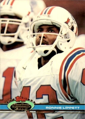 1991 Stadium Club Ronnie Lippett . New England Patriots #454 - Image 1 of 2