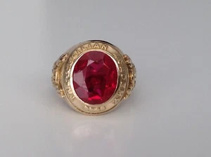 1943 The Cecilian Academy High School ring, Philadelphia PA, 10K gold - Size: 5 - Picture 1 of 9
