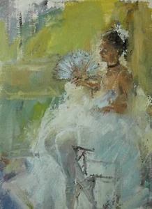 DAVID LLOYD SMITH (b.1944 ) Framed Limited Edition Print Seated Ballet Dancer - Picture 1 of 6