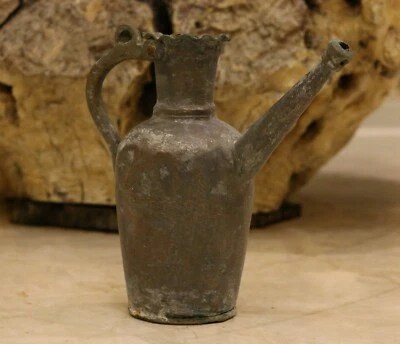 Antigua jarra de agua islámica otomana de Oriente Medio XIX jarra verter olla Foto 1 de 4
