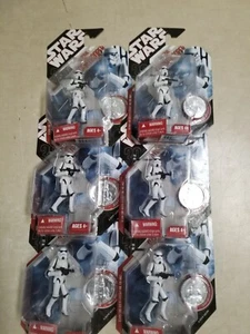 x6 - Star Wars 30th Anniversary A New Hope Figure w/Coin Imperial Stormtrooper - Picture 1 of 4