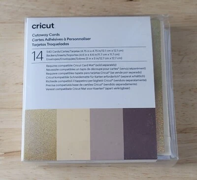 TARJETAS RECORTADAS Cricut Tonos Neutros Hace 4.75"x4.75" Foto 1 de 3