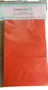 Red Party Favor Bags pack of 12 (paper) - Picture 1 of 4