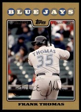 2008 Topps Gold Frank Thomas 0987/2008 Toronto Blue Jays
