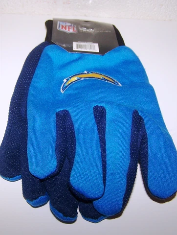 San Diego Chargers NFL Team Logo Utility Work Garden Cotton Gloves Cover