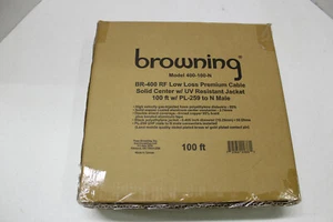 Browning 400-100-N 100' Low Loss Coax Cable with PL-259 & N Connectors LMR-400 - Picture 1 of 6