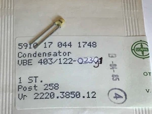 390pF 63V PHILIPS MINIATURE CERAMIC PLATE CAPACITOR MILITARY SPEC (x4) fd7a13 - Picture 1 of 2
