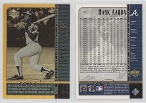 2000 Legends Commemorative Collection Gold Missing Serial Number Hank Aaron HOF
