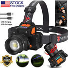 Super Bright 990000LM LED Headlamp Rechargeable Headlight for Torch Hunting US