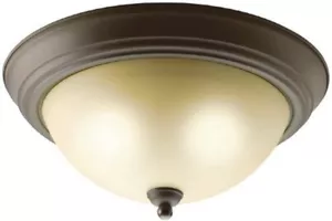 Kichler 8110OZ - 3 Light Flush Mount Ceiling Light - Olde Bronze - Picture 1 of 2