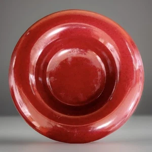 Vintage 1970’s MCM Haeger Red Rolled Edge Ashtray or Misc. Bowl Pottery 5136 USA - Picture 1 of 2