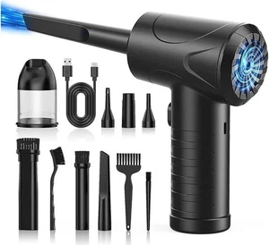 KEHIPI Akku Elektro Druckluft Staubwedel Gebläse & Staubsauger 2 in 1 - Bild 1 von 22