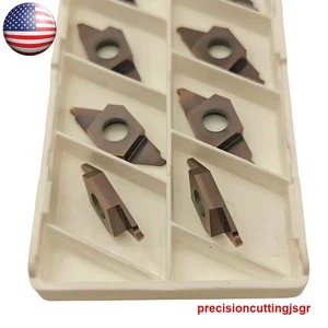 10 piezas insertos de carburo TKF12R200-S ranurado indexable corte para KTKFR12JX-12 - Imagen 1 de 3