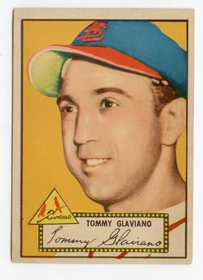 1952 Topps #56 Tommy Glaviano-  RED Back - VG - Set Break - Image 1 of 2
