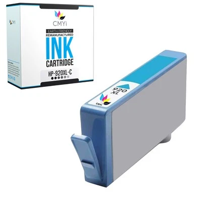 CMYi 1-Pack Cyan 920XL Ink Cartridges for HP Officejet 6000, 6500, 6500A, 7000 - Image 1 of 4