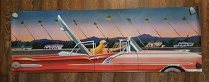 Vtg CHILLWAVE 1981 Poster RETRO 80’s ART 62x21” VERKERKE Vaporwave BEAUTY @@ - Picture 1 of 11