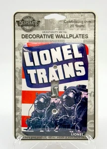 Cubierta de interruptor de luz Lionel Trains placa de pared de metal de Desperate Heavy Duty NUEVO - Imagen 1 de 2