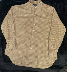 Polo Ralph Lauren Brown Red Green Button Down Shirt Men’s Size 2XLT Class Fit 57 - Picture 1 of 9