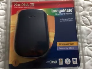 SanDisk Image Mate Dual Card Reader for Compact Flash Memory Stick Mac/Windows - Picture 1 of 3