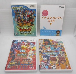 Nintendo Wii 3Games Inazuma Eleven Strikers, 2012, Go Extreme 2013 Japan Soccer - Picture 1 of 10