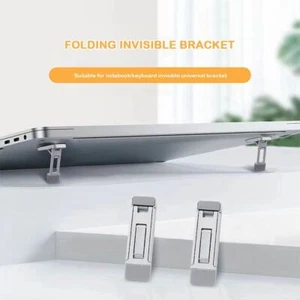 2pcs Adjustable Computer Stand Portable Notebook Bracket Mini Laptop Riser - Afbeelding 1 van 10