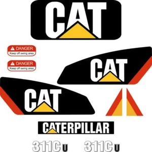 CAT 311C U Decals Stickers, Repro decal Kit - Foto 1 di 1