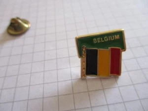BELGIAN FLAG VINTAGE PIN PRIVATE COLLECTION us7 - Picture 1 of 3